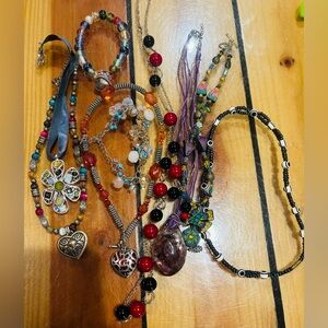 Handmade necklaces lot